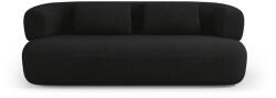 Micadoni Canapea Jenny cu 3 locuri si tapiterie boucle, negru (MIC_3S_186_F1_JENNY9) Canapea