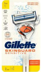 Gillette Maszynka do golenia z 2 wymiennymi wkładami - Gillette Skinguard Sensitive Power Flexball