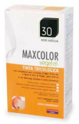  Vopsea de par Vegetal, nuanta 30 Negru inchis, 140 ml, MaxColor