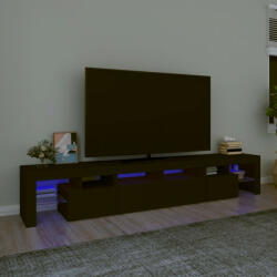 vidaXL fekete TV-szekrény LED-világítással 230x36, 5x40 cm (3152787)