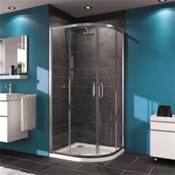 Technik Sanitary X1 (Hüppe) negyedköríves, tolóajtós zuhanykabin(R550), fényes ezüst jellegű szerelvények, 800x800 TT-14 (TT-140603)