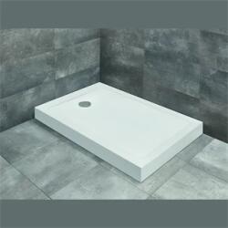 Radaway Doros Stone F szögletes zuhanytálca előlappal 100x80 fehér, ajándék szifonnal SDRFP1080-05-04S (SDRFP1080-05-04S)