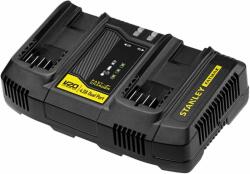 STANLEY SFMCB24-QW FatMax V20 Duál Akkumulátor gyorstöltő (18V/4A) (SFMCB24-QW)