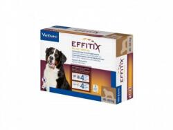 Virbac Pipete Antiparazitare Pentru Caini, Effitix Dog XL (40-60 kg), 4 pipete