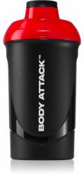 Body Attack Shaker shaker pentru sport nu conține BPA culoare Black-Red 600 ml