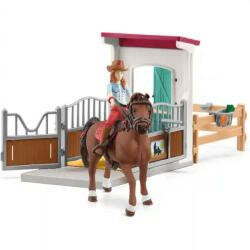 Schleich Schleich 42710 Hannah és Cayenne quarter horse lova istállóval (SCH42710) - morzsajatekbolt