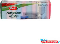 Mosogatószivacs 10 db/csomag Reál (55939)