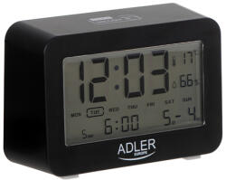 Adler Ceas cu alarma pe baterii Adler, negru (AD1196B)