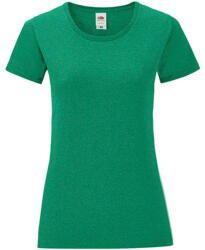Fruit of the Loom Csomag akciós póló (minimum 3 db) Női rövid ujjú póló Fruit of the Loom Ladies' Iconic 150 T -M, Retro Heather Green