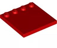 LEGO® 6179c5 - LEGO piros módosított csempe, 4 x 4 méretű, egy sor bütyökkel (6179c5)