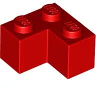 LEGO® 2357c5 - LEGO piros kocka 2 x 2 méretű, sarok (2357c5)