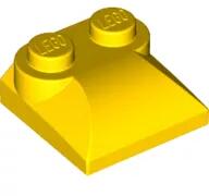 LEGO® 47457c3 - LEGO sárga kocka 2 x 2 x 2/3 méretű, két bütyökkel, íves véggel (47457c3)