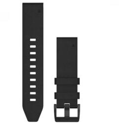 Garmin Fenix 5 Plus óraszíj 22mm fekete bőr fekete csat (QuickFit) (010-12740-01)