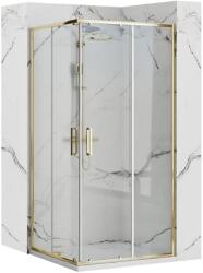 Rea Punto cabină de duș 77.5x77.5 cm pătrat auriu luciu/sticlă transparentă REA-K6441