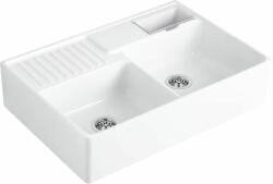 Villeroy & Boch Double-Bowl chiuveta din ceramica 89.5x63 cm alb 632391KG (632391KG) Chiuveta