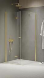 NEW TRENDY New Soleo Light Gold cabină de duș 90x80 cm dreptunghiular auriu luciu/sticlă transparentă K-1908 (K1908)