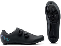 NorthWave Road Revolution 3 országúti kerékpáros cipő, SPD-SL, fekete-színváltós, 42-es