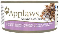 Applaws Cat Makréla és szardínia húslevesben 6x70 g