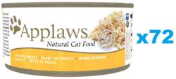 Applaws Cat Csirkemell húslevesben 72x70 g