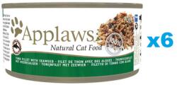 Applaws Cat Tonhal hínárral húslevesben 6x70 g