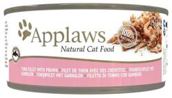 Applaws Cat Tonhal garnélarákkal húslevesben 24x156 g