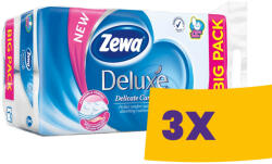 Zewa Deluxe toalettpapír illattalan Delicate Care - 3 rétegű 16 tekercses (Karton - 3 csg) (K3214-93)