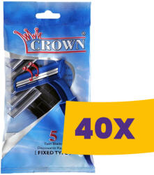 Crown Eldobható borotva 2 pengés 5db-os (Karton - 40 csg) (KB0057)