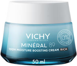 Vichy Minéral 89 Akár 100 órás hidratáló arckrém - gazdag állag - Illatmentes 50 ml - ekozmetikum