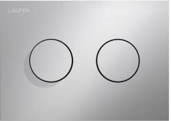 Laufen INEO Öblítő nyomólap `INEO GROOVE`, kettős öblítéshez, Matt króm H9001170070001 (H9001170070001)