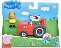 Peppa Pig Set figurina si mini vehicul, Peppa Pig, Little Tractor, F4391