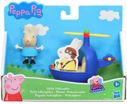 Peppa Pig Set figurina si elicopter, Peppa Pig, Little Helicopter, F2742