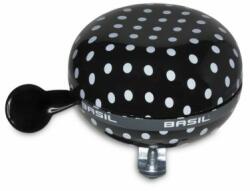 Basil csengő Polkadot Big Bell, fekete fehér pöttyös
