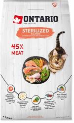 ONTARIO Cat Sterilised Salmon 2 x 6, 5 kg