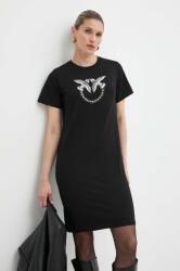PINKO rochie din bumbac Answear Exclusive culoarea negru, mini, drept PPYH-SUD15N_99X