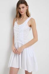 PINKO rochie culoarea alb, mini, evazati PPYH-SUD09R_00X