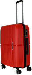 Benzi Bilbao piros 4 kerekű közepes bőrönd (BZ5754-M-piros)