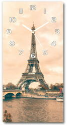  Wallmuralia. hu Téglalap alakú üvegóra Párizsi eiffel-torony 30x60 cm fehér