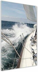 Wallmuralia. hu Akrilüveg fotó Yacht a tengeren 70x140 cm 4 fogantyú