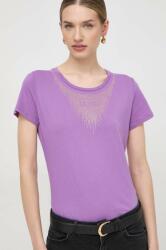 Liu Jo tricou din bumbac femei, culoarea violet PPYH-TSD0R8_45X