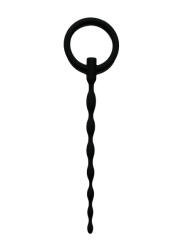 Sinner Gear Szilikon péniszdugó gyűrűvel, fekete