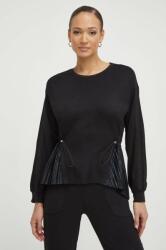 LIU JO bluza femei, culoarea negru, cu imprimeu PPYH-BLD0EH_99X
