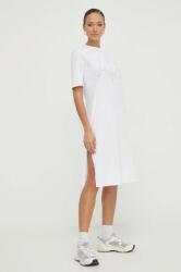 Giorgio Armani rochie din bumbac culoarea alb, mini, drept PPYH-SUD10N_00X