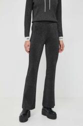 Liu Jo pantaloni femei, culoarea negru, drept, high waist PPYH-SPD0GM_99X