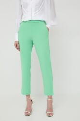 Pinko pantaloni femei, culoarea verde, drept, high waist PPYH-SPD04B_76X