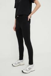 Liu Jo pantaloni femei, culoarea negru, mulata, high waist PPYH-SPD0GU_99A