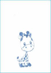  Babastar wellsoft babapléd 70*90 cm - fehér (zsiráf kék)