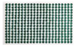 Öntapadós dekor gyöngy/strassz 5mm-es 330db/csomag smaragdzöld