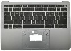 Apple MacBook Air 13" A1932 (2018 - 2019) - Felső Billentyűzet Keret + Billentyűzet UK (Space Gray), Space Gray