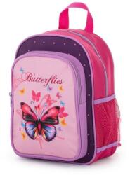 Karton PP PREMIUM COOL BUTTERFLY gyerek hátizsák ovis kislányoknak, rózsaszín pillangós