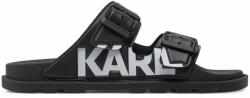 Karl Lagerfeld Szandál KARL LAGERFELD KL80978 Black Rubber w/White V01 40 Női